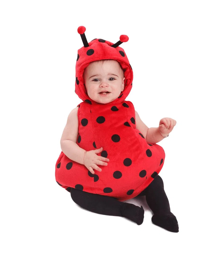 Детский костюм божьей коровки с капюшоном и усиками Dress Up America, Red Black
