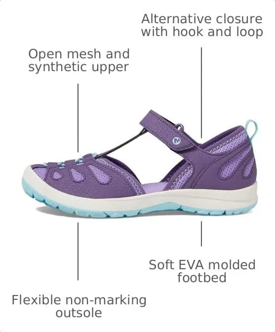 Детские сандалии Hydro Lily для девочек Merrell, Purple/Ice Blue — фото 3