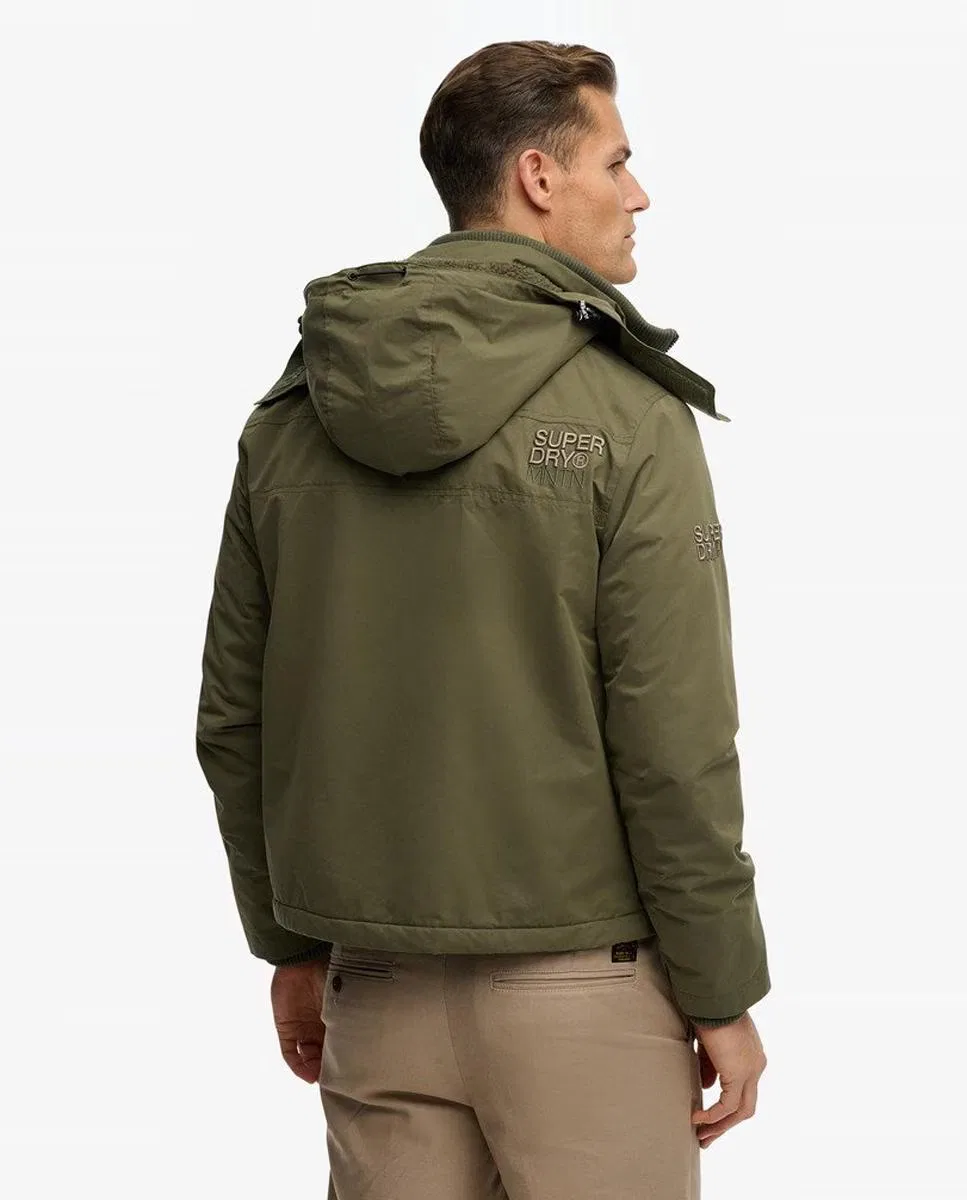 Мужская куртка с капюшоном, Cortavientos MF Arctic, Superdry, хаки — фото 2