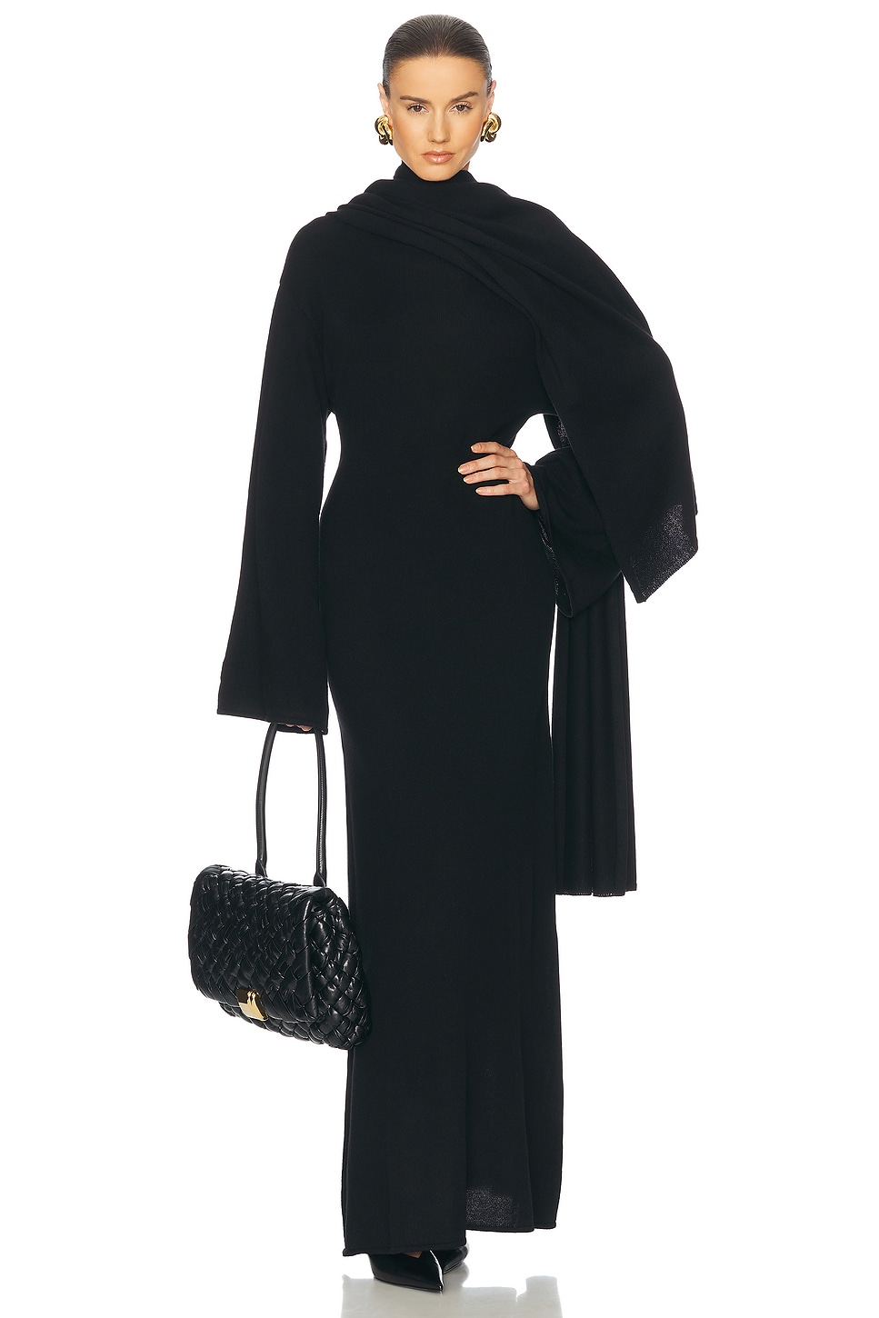 

Boden Cashmere Длинное платье Helsa, Black