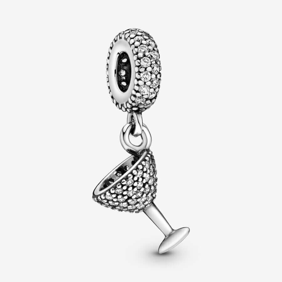 

Шарм-подвеска Pandora Moments Pavé Cocktail Glass, серебро/прозрачный