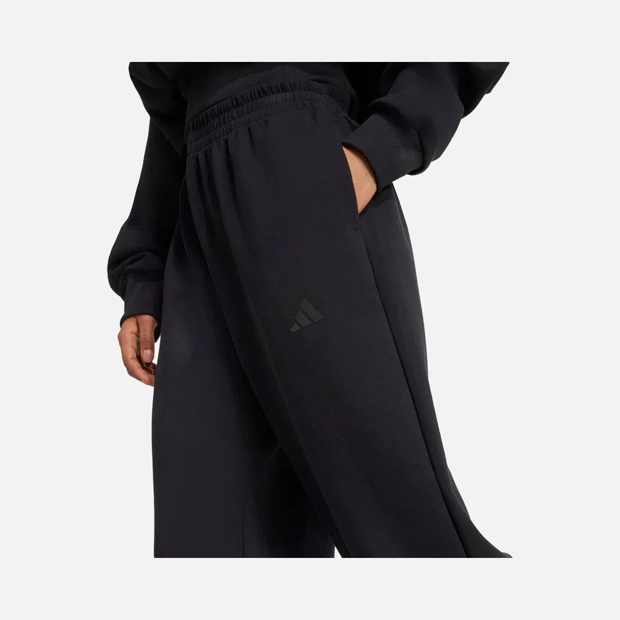 Женские спортивные брюки adidas Soft Lux Loose, Черный — фото 3
