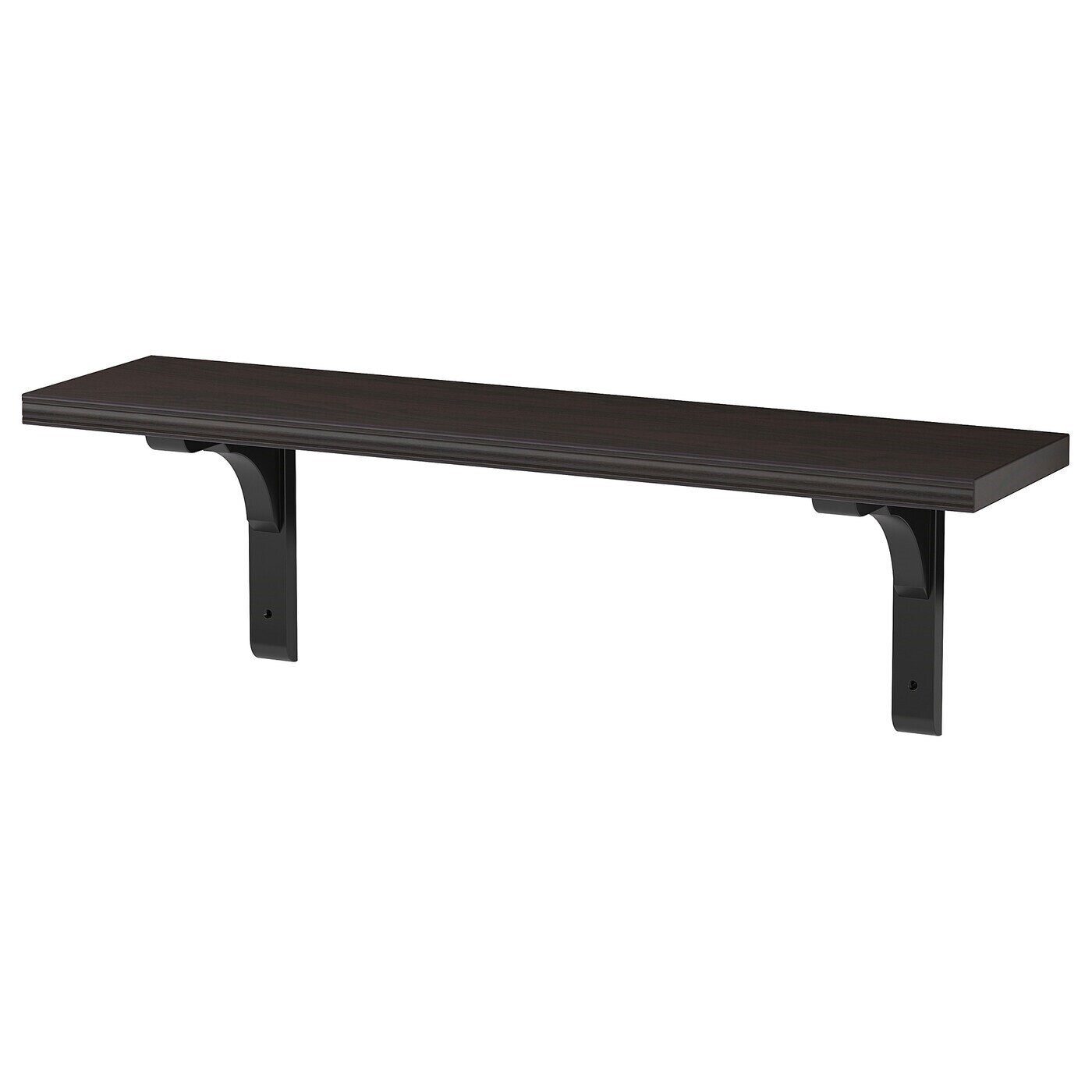 Полка навесная Ikea Bergshult/Ramshult, 80x30 см, черно-коричневый