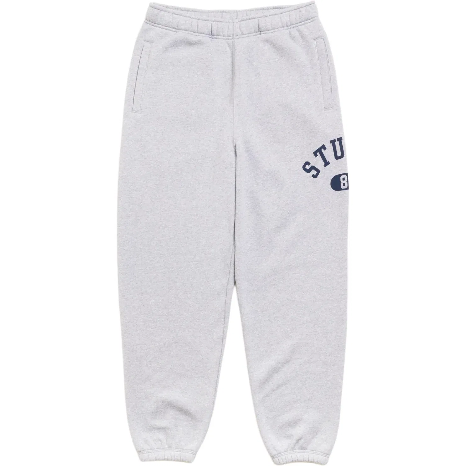 Детские утепленные спортивные штаны на манжетах Heather Gray Stussy