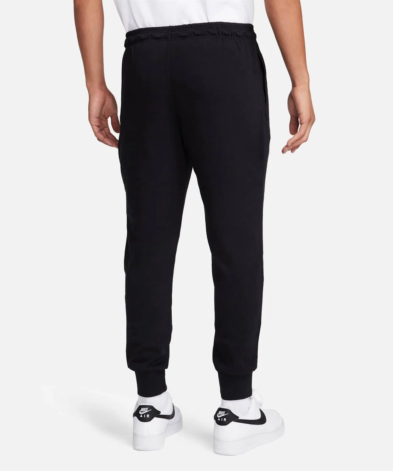 Мужские джоггеры из трикотажа с утягивающим поясом Nike Club FQ4331-010, Black — фото 2