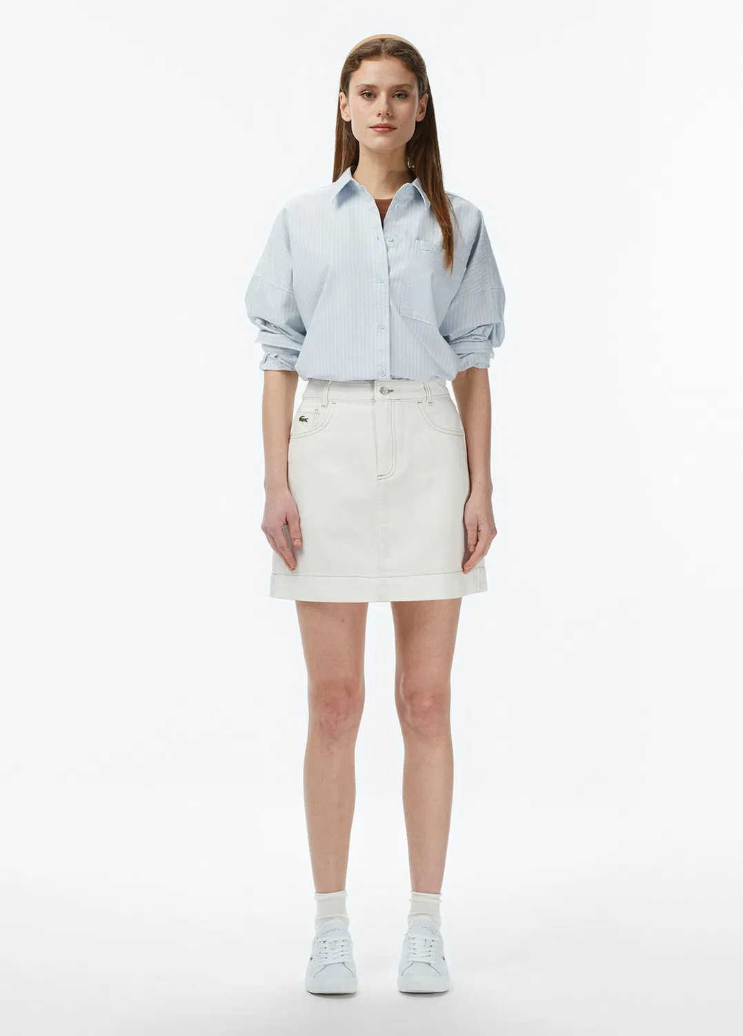 Рубашка Lacoste Classic Fit, синяя — фото 3