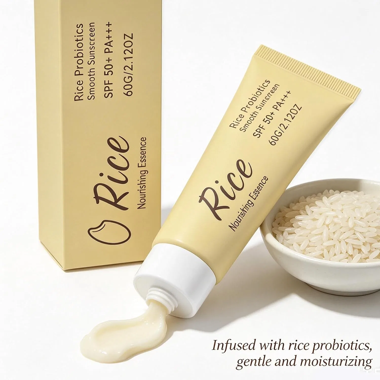 Солнцезащитный крем для лица Rice Sunscreen SPF 50 Auriskin, 60 мл — фото 3