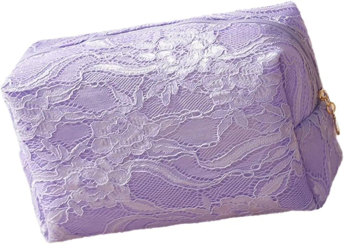Косметичка Lace Mesh, TSMORY, 20x12x5 см, Purple — фото 3