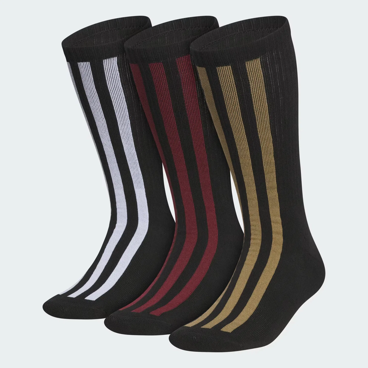 Носки мягкие, набор из 3 пар, frontside, Adidas Originals, черный/белый/красный