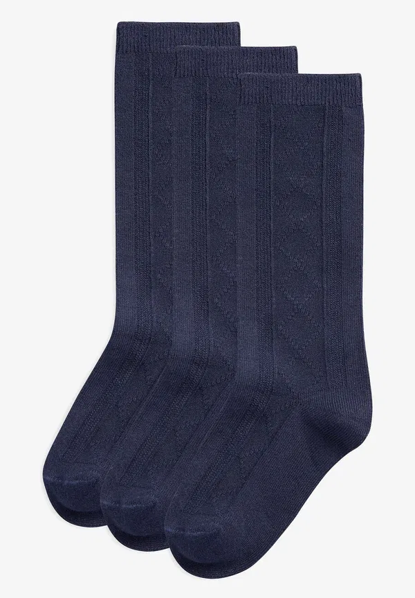 Носки гольфы 3 пары Three pack Next, Dark Blue, темно-синий