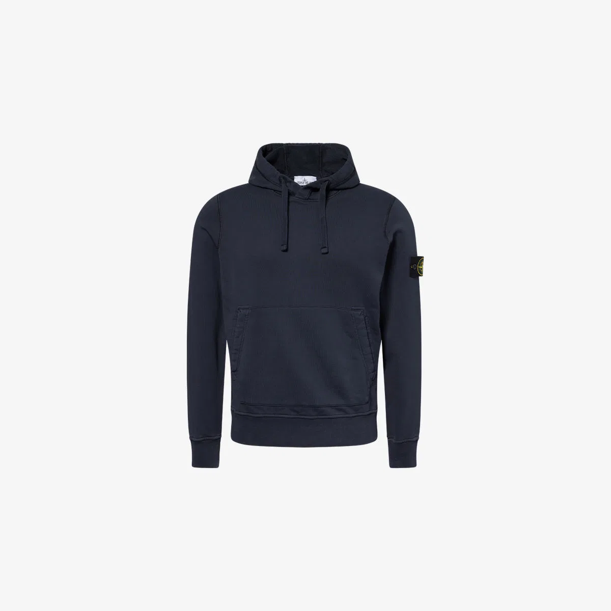 Хлопковая толстовка свободного кроя с фирменным значком Stone Island, темно-синий