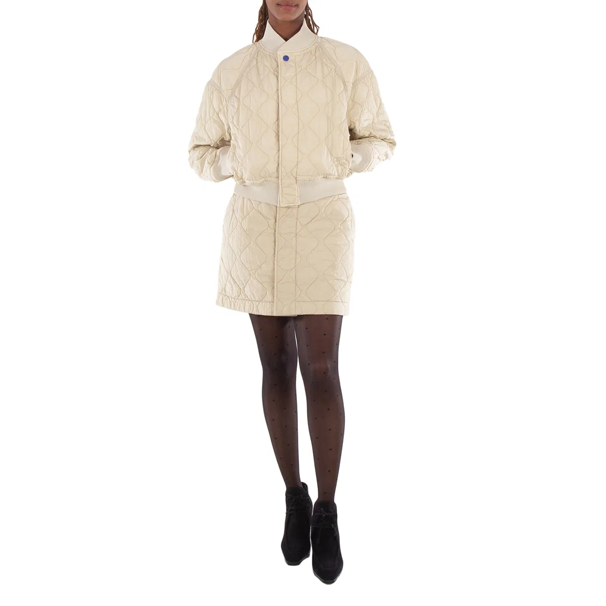 Женская куртка-бомбер стеганая Ladies Quilted Bomber Jacket Burberry, Soap — фото 4