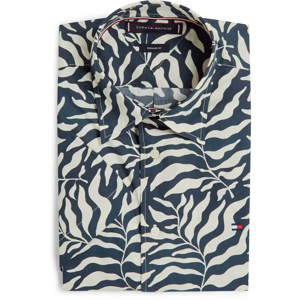 Рубашка с коротким рукавом Palm Tommy Hilfiger, черный — фото 4