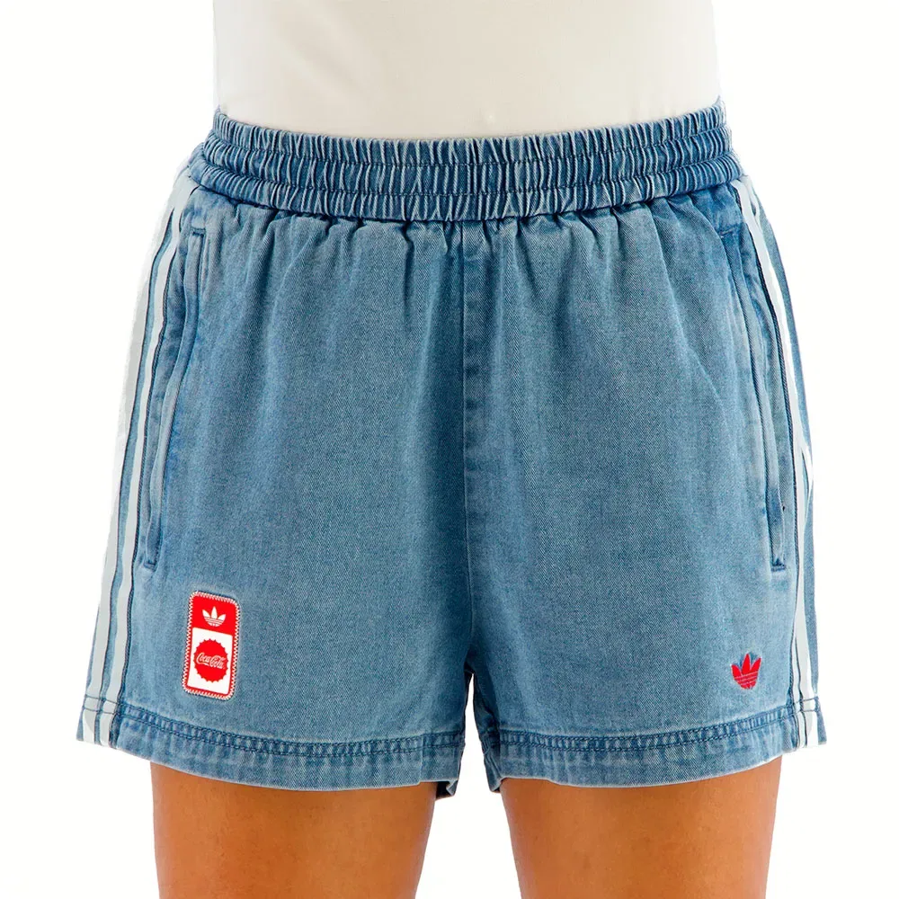 Женские джинсовые шорты свободного кроя Adidas Originals, Blue