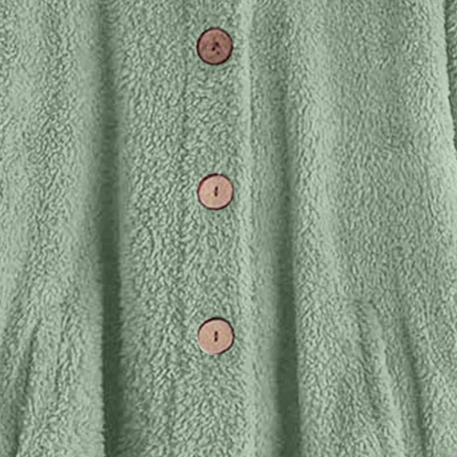 Женская флисовая куртка с капюшоном и принтом, модель Hooded Solid Color Transition Jacket, Verde — фото 2