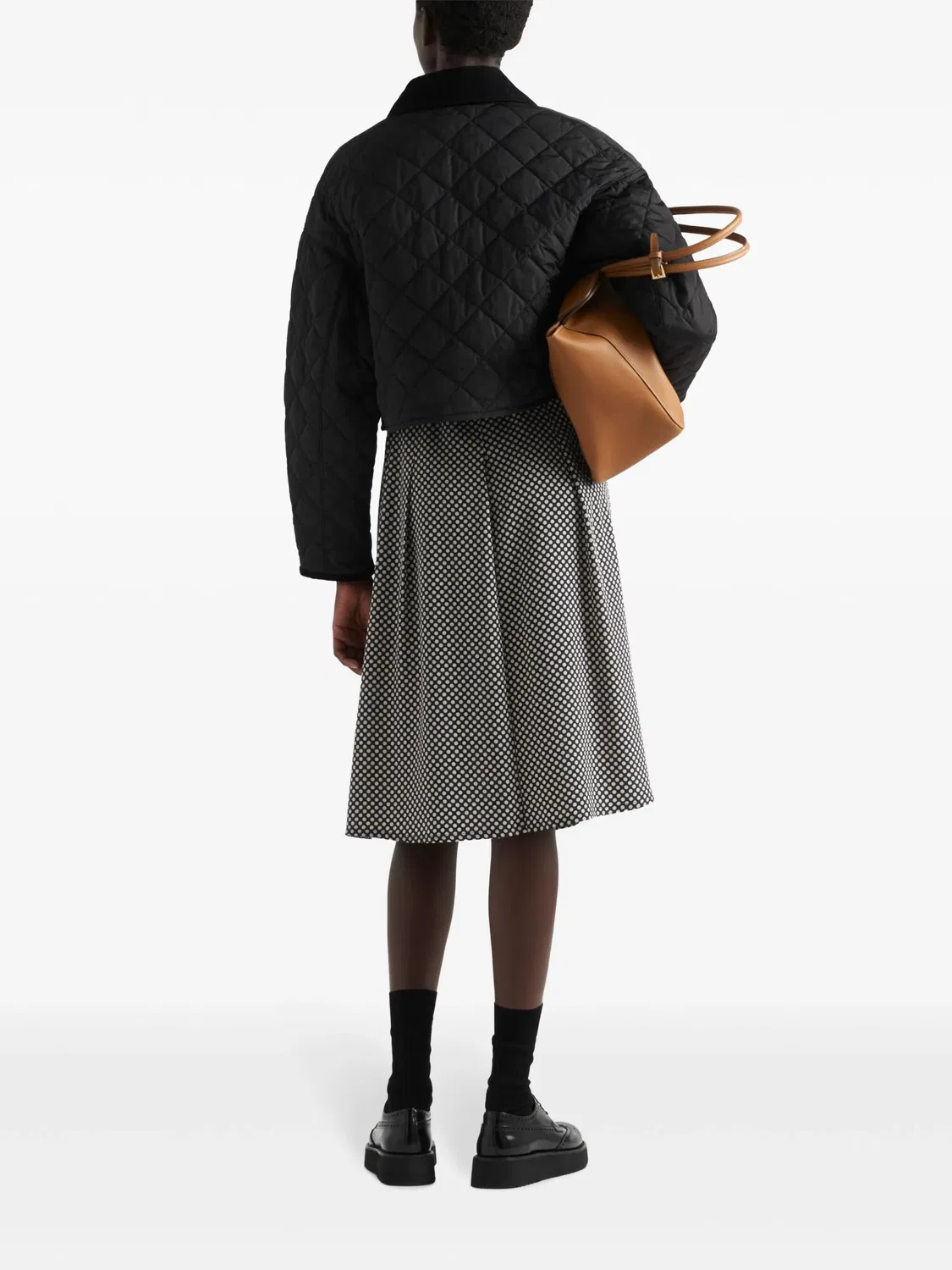 Куртка из стеганного Re-Nylon Prada, черный — фото 3