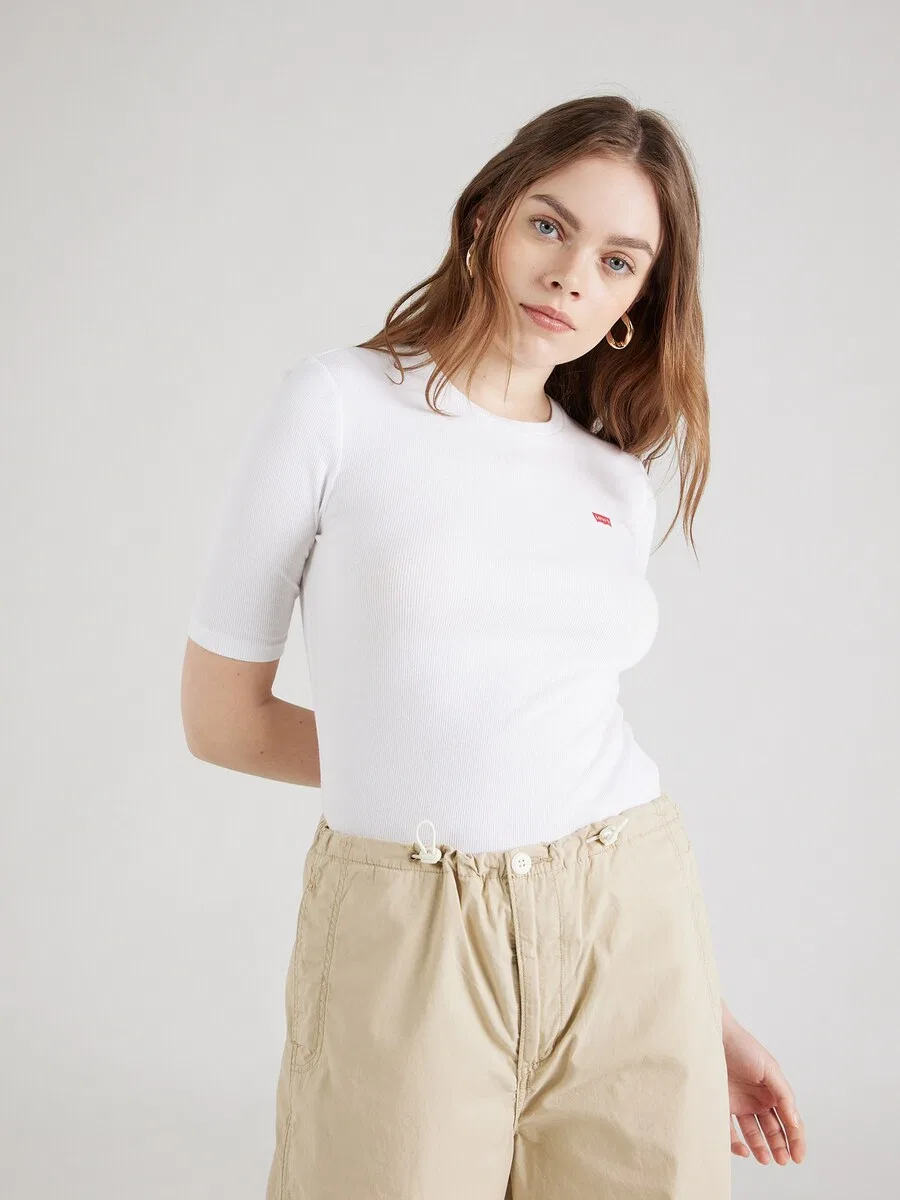 Футболка LEVI'S 'Luca Slim Tee' белого цвета — фото 2