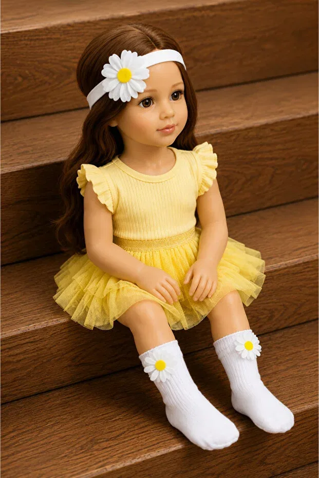 Детские гольфы для новорожденных хлопковые Özkardeşler Baby, White — фото 2