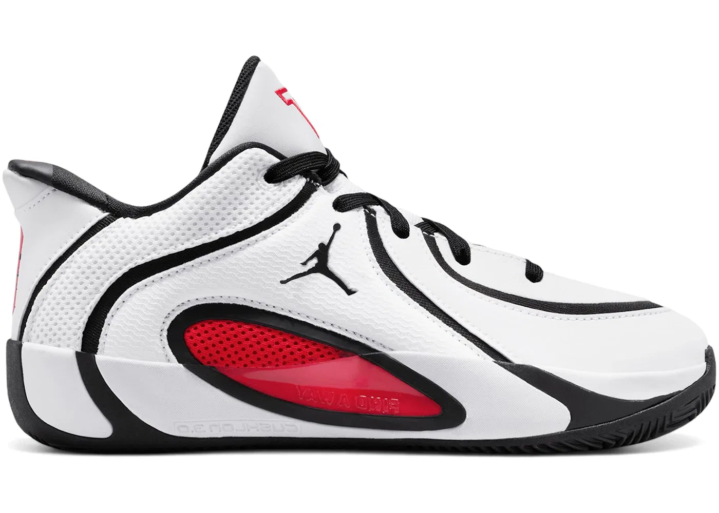 Детские кроссовки для мальчиков с длинным шнурованием Jordan Tatum 4 Jordan, White University Red Black