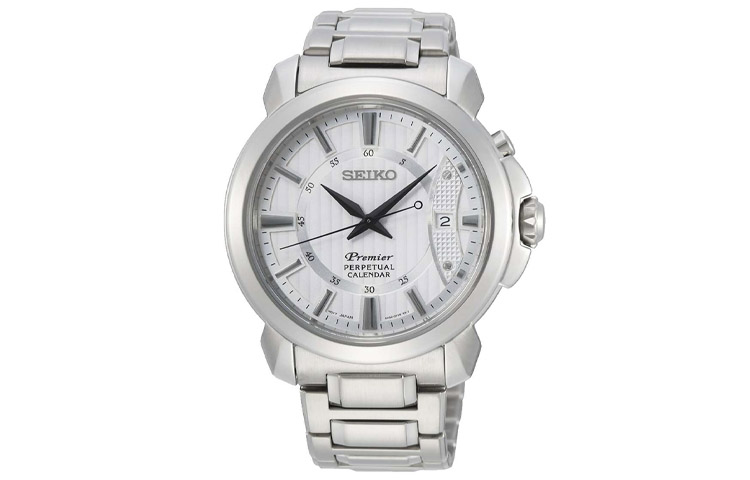 

SEIKO Часы Quartz Movement Stainless Steel Strap Watch Men's Watch White Dial, White Dial