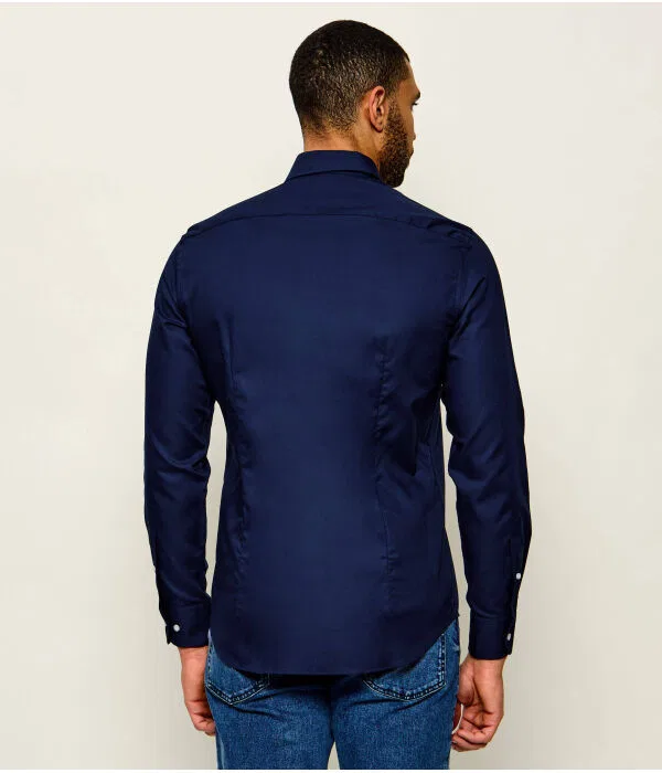 Мужская рубашка с длинным рукавом Slim Fit Tommy Hilfiger, Blu Marino — фото 3