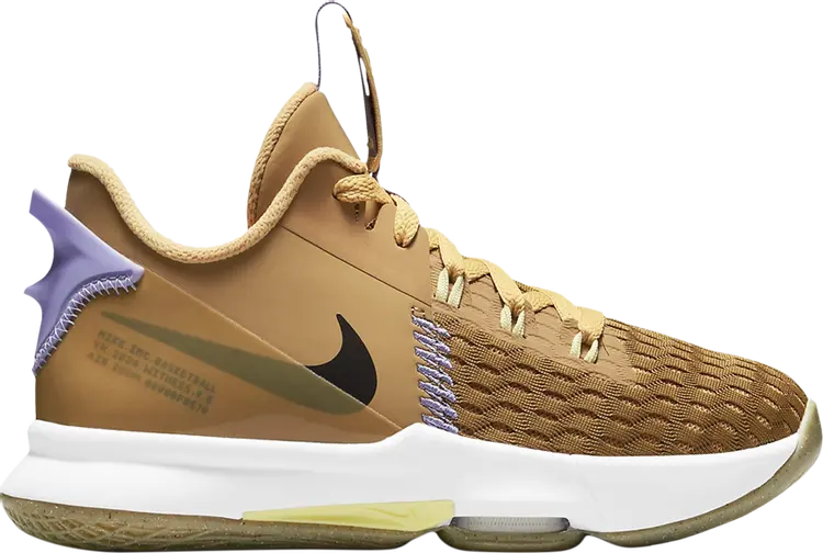 

Кроссовки Nike LeBron Witness 5 GS 'Wheat', коричневый