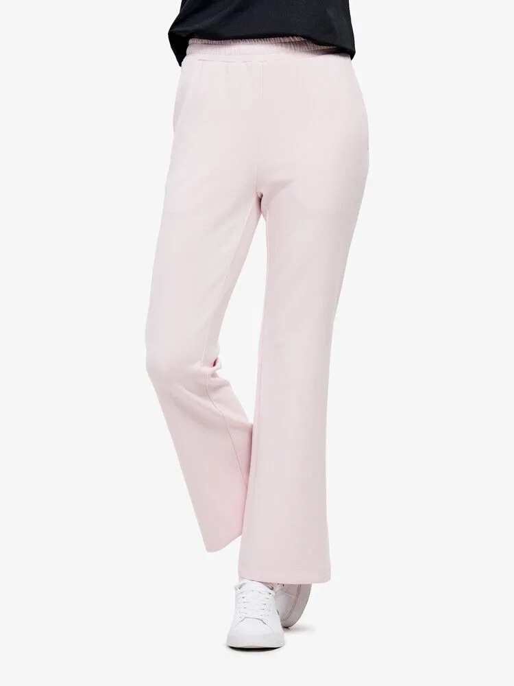 Брюки LACOSTE Pink из трикотажа, широкие, розовые — фото 2
