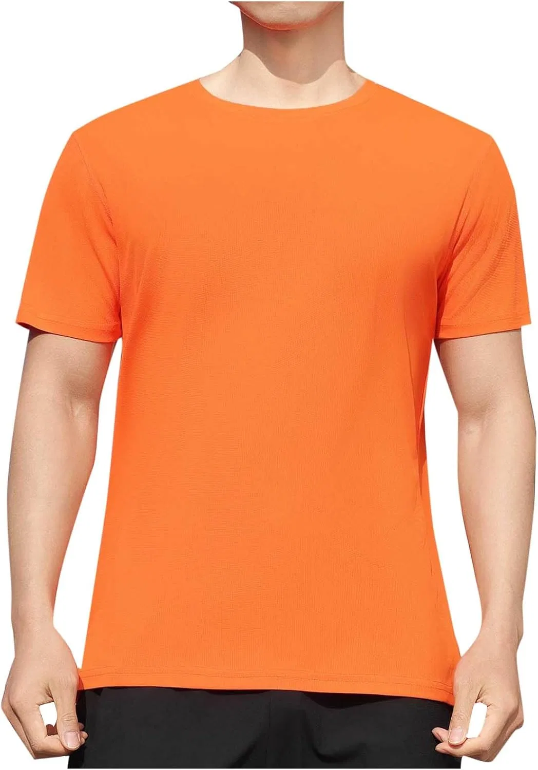 Мужская быстросохнущая футболка с коротким рукавом, Orange — фото 2