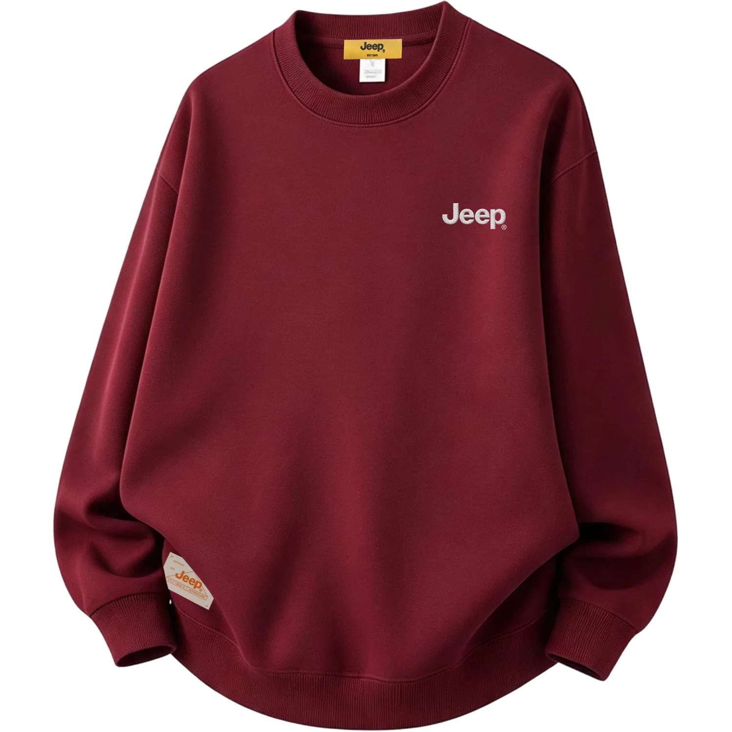 Детский свитшот унисекс с круглым вырезом Jeep, Burgundy