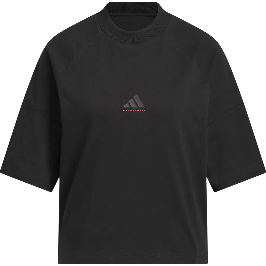 Футболка свободного кроя adidas Basketball Boxy Tee, adidas, Черный — фото 3