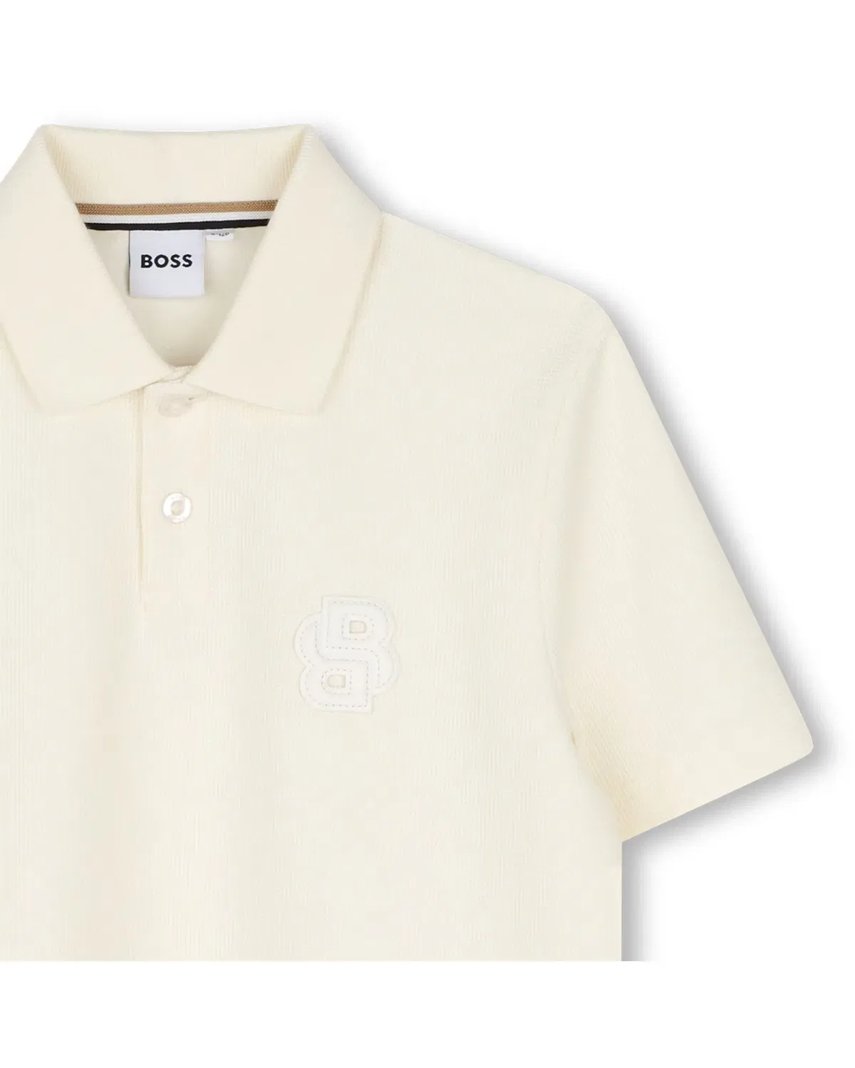 Детское поло для мальчиков из пике BOSS Kidswear, Crudo — фото 2