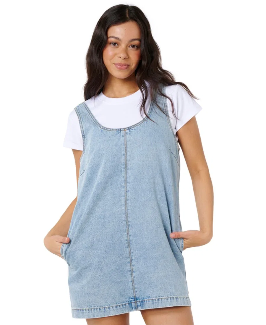 Платье мини из хлопка Ellie Rip Curl, Vintage Blue — фото 2