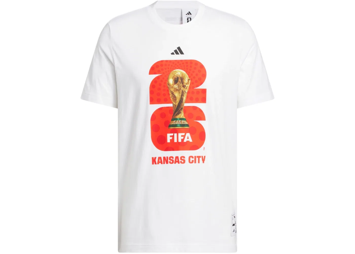 Мужская футболка с графическим принтом Adidas, White