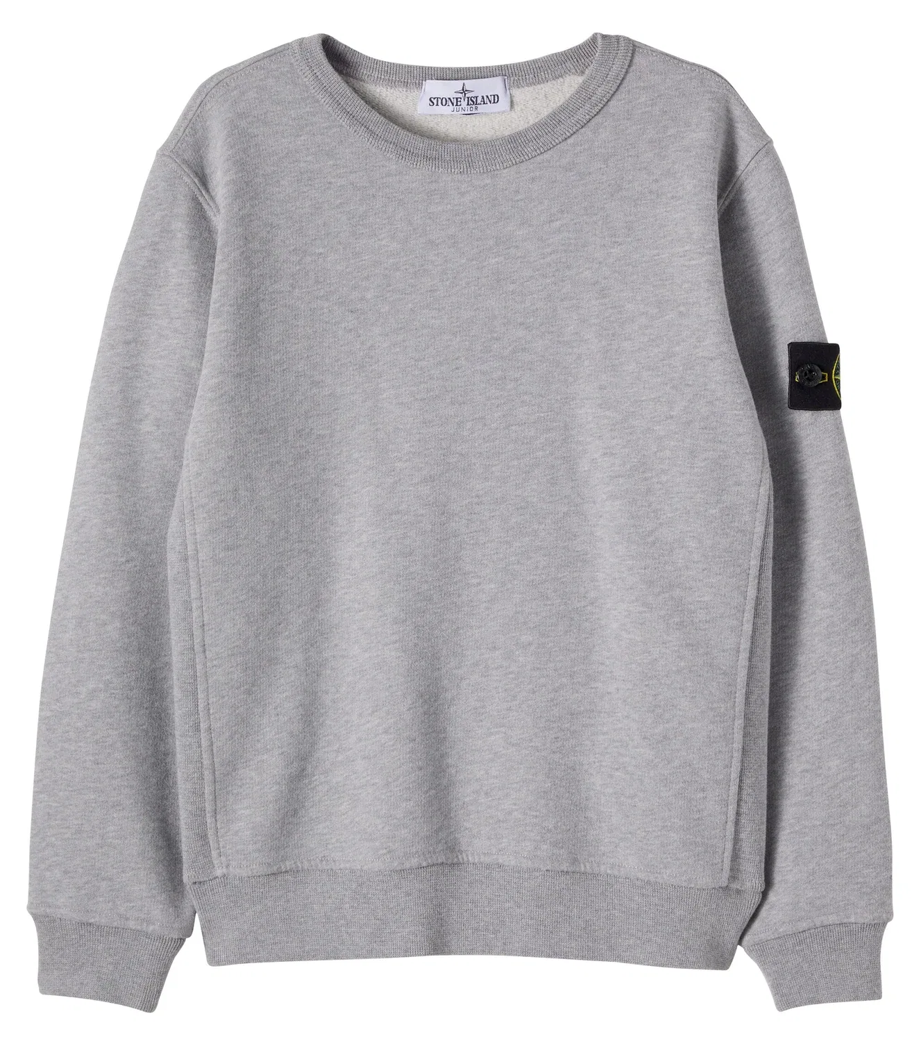 Свитшот из хлопкового трикотажа с компасом Stone Island Junior, серый