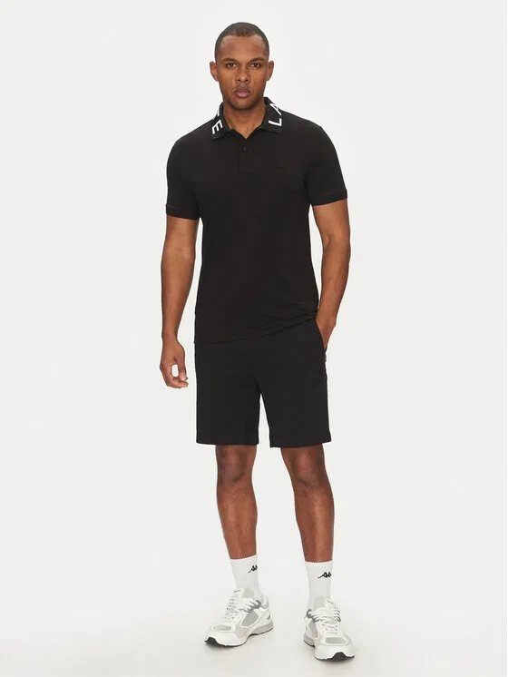 Поло slim fit Lacoste, черный — фото 2