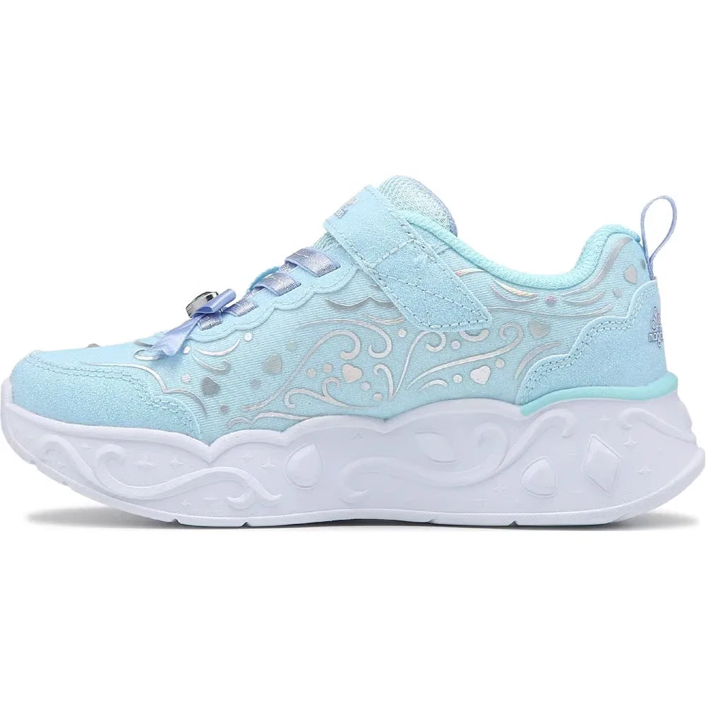 Детские кроссовки с подсветкой Princess Skechers, Light Blue — фото 3