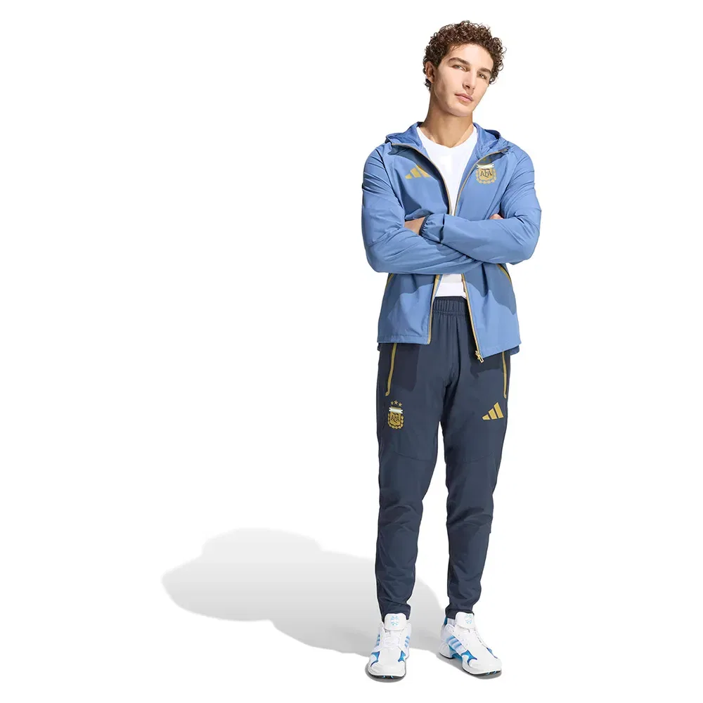 Мужская ветровка с капюшоном Argentina Tiro Travel Windbreaker Adidas, Blue — фото 3
