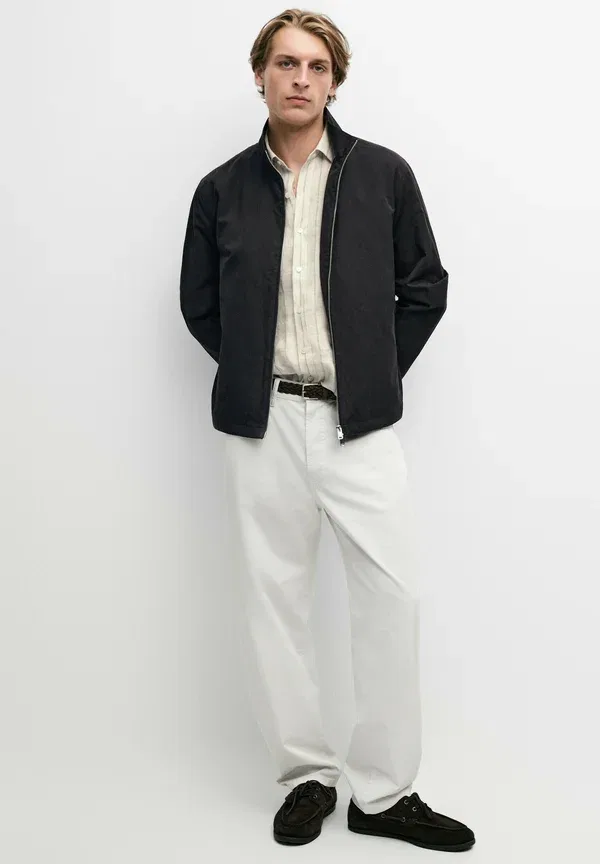 Куртка из хлопка и полиамида Summer jacket Massimo Dutti, темно-синий — фото 2