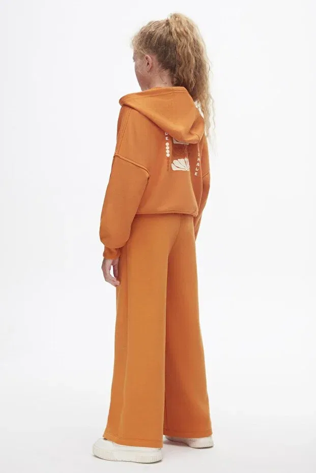 Детский спортивный костюм для девочек с длинным рукавом Nk Kids, Orange — фото 3