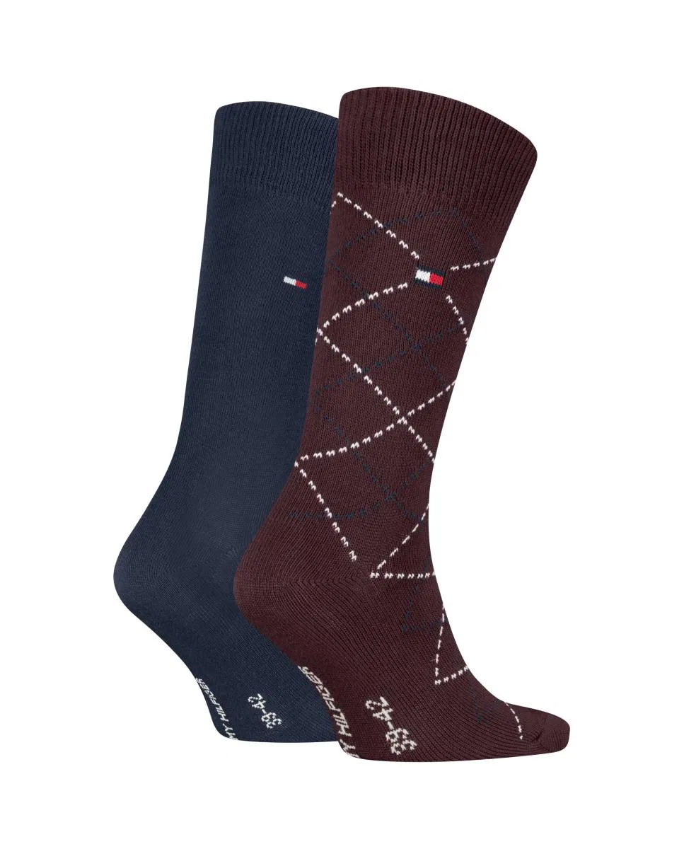 Мужские носки, комплект из 2 шт., Clásicos, Tommy Hilfiger, Bicolor
