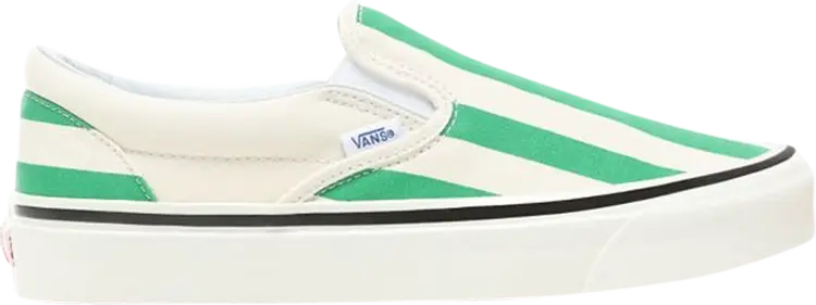 

Кеды Vans Slip-On 98 DX Big Stripe - White Green, зеленый