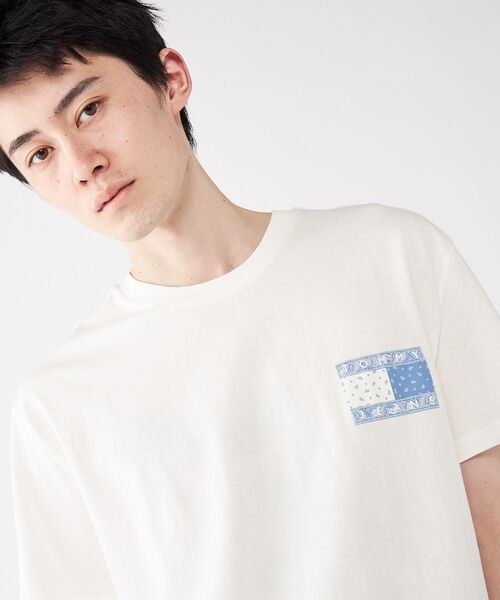 

Футболка с принтом пейсли TOMMY JEANS, синий