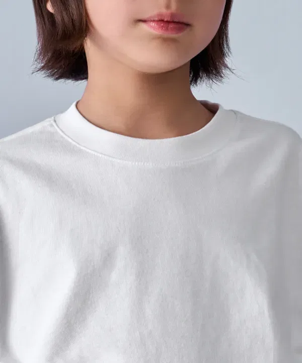 Футболка с длинным рукавом, свободный крой, Musinsa Standard Kids, белый — фото 4
