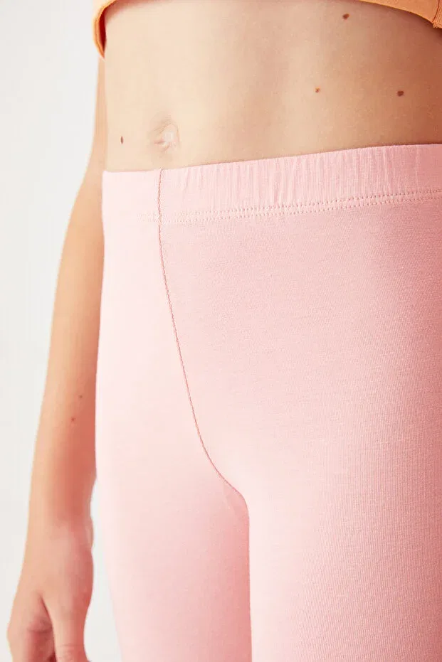 Детские леггинсы хлопковые для девочек Almila, Pink — фото 3