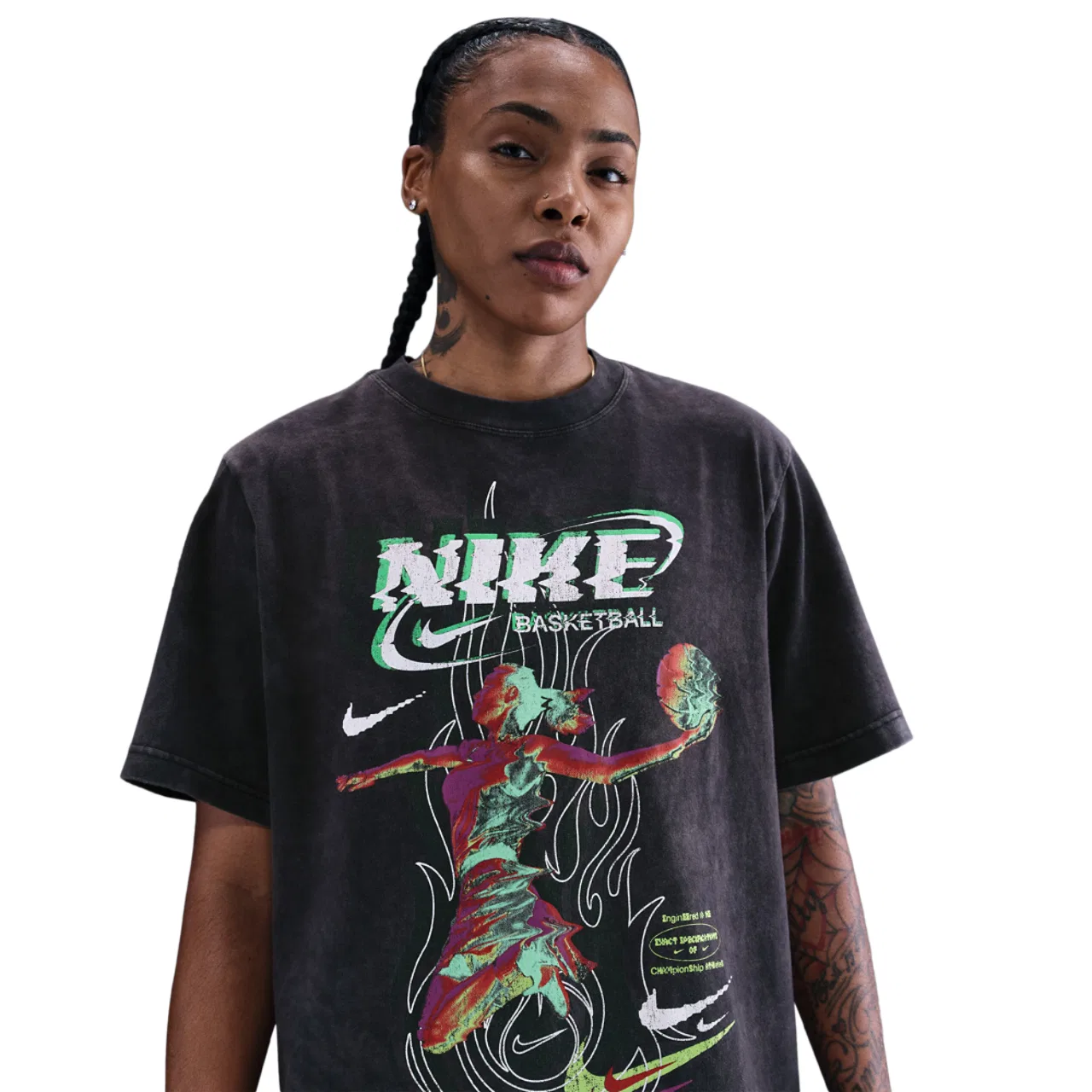 Футболка женская Glitch Nike, черный