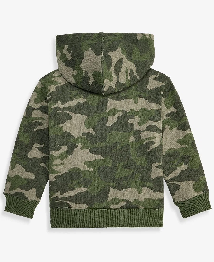 Худи на молнии с капюшоном для мальчика, с камуфляжным принтом Epic Threads, Camo Dude — фото 2