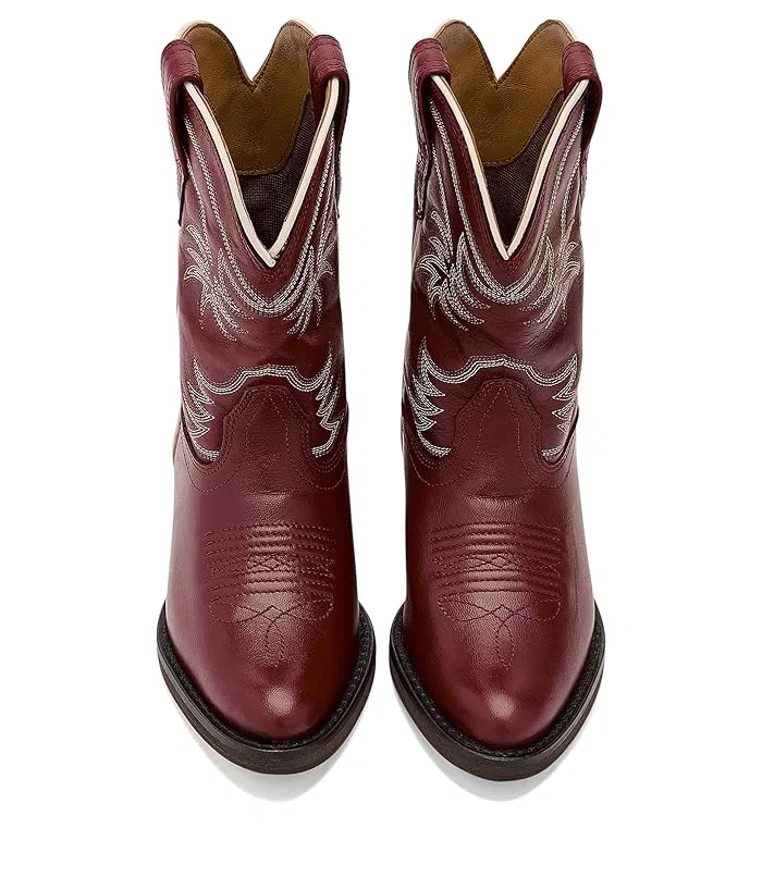 Сапоги The Annie Tecovas Kids, Scarlet Cowhide — фото 3