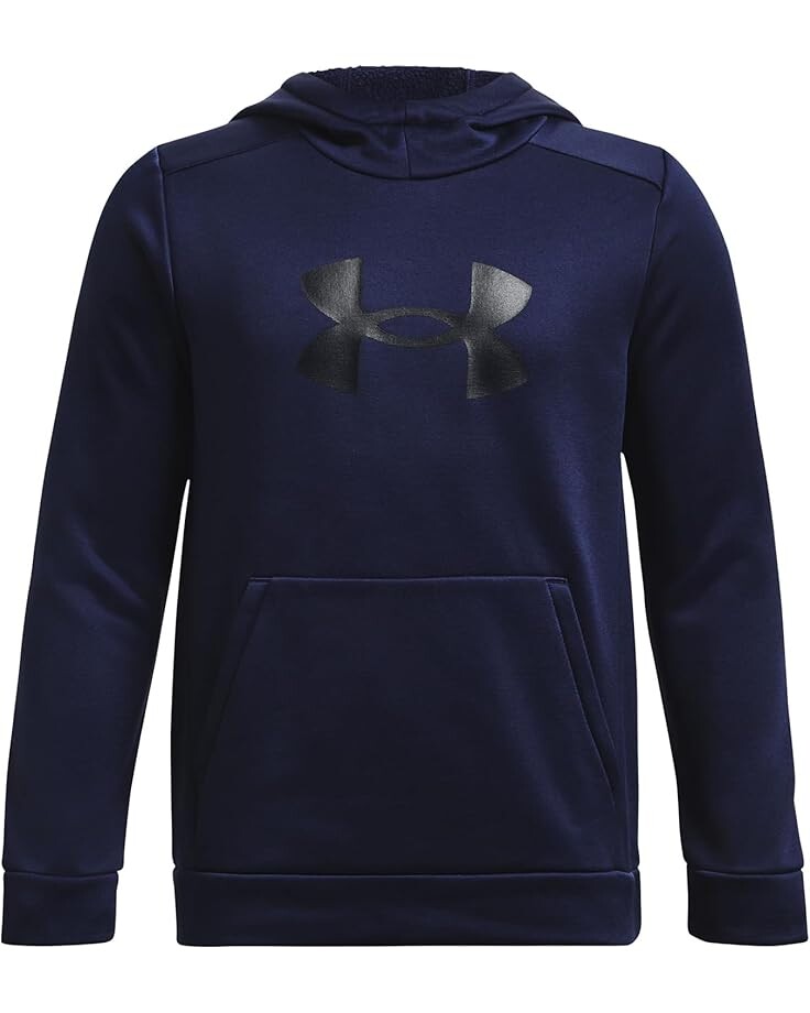 

Худи Under Armour Kids Fleece Big Logo Hoodie, цвет Midnight Navy/Black