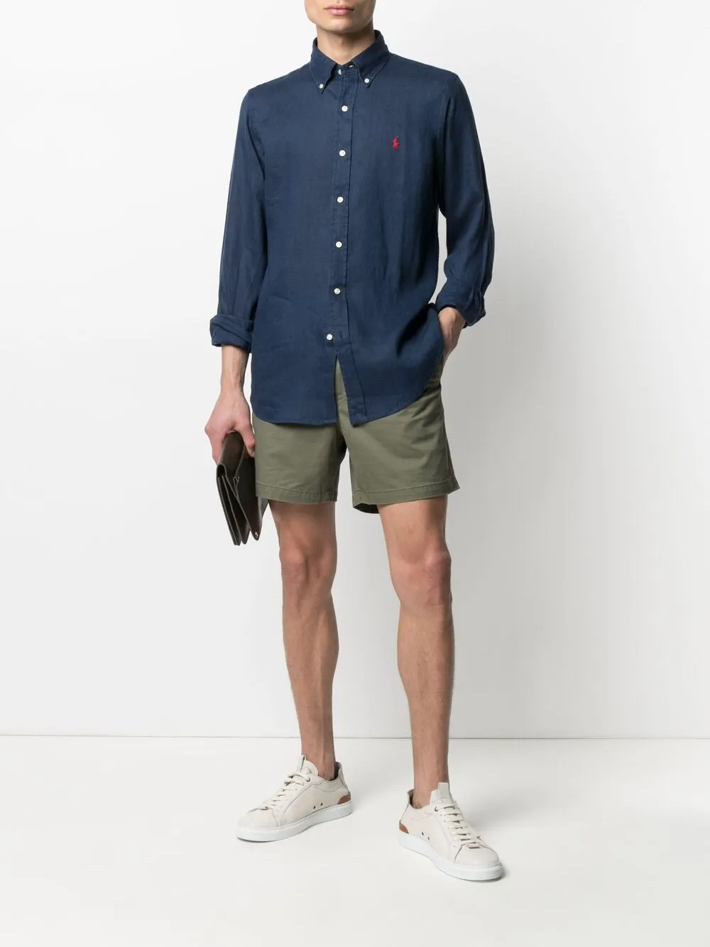 Шорты с вышивкой Polo Pony POLO RALPH LAUREN, зеленый — фото 2