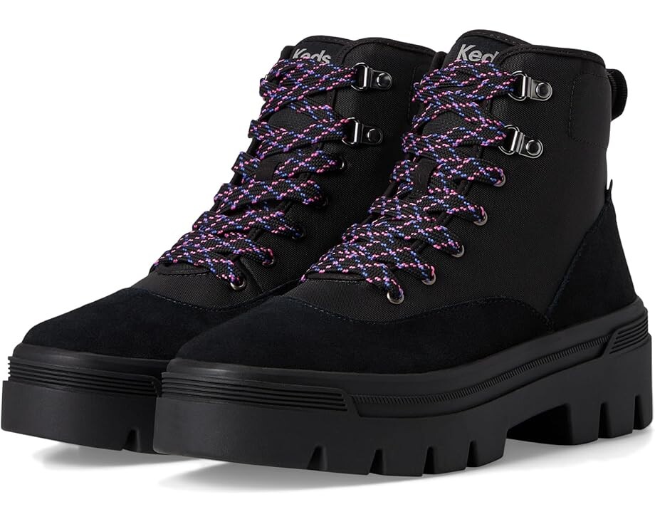 Ботинки Keds Soho Boots, цвет Black Nylon/Suede